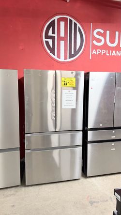 LG FOUR-DOOR STAINLESS STEEL REFRIGERATOR