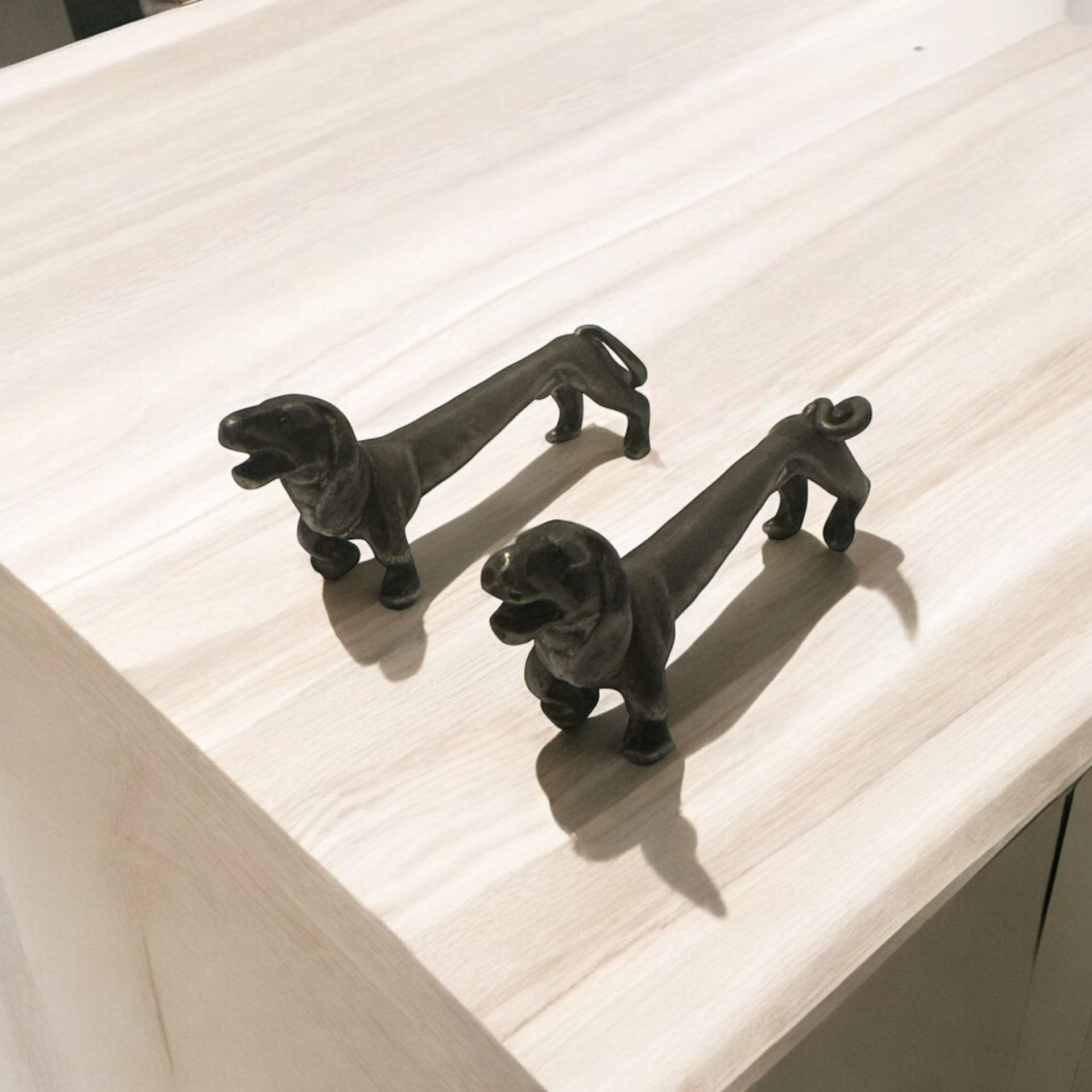 Vintage Pewter 2 knife/cutlery rests