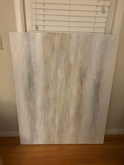 Large Abstract Canvas Painting Neutral Tones