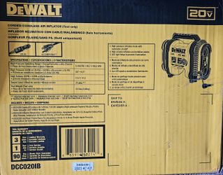 Brand New Dewalt 20volt Inflator.  100