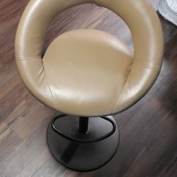 Tan Swivel Bar Stool