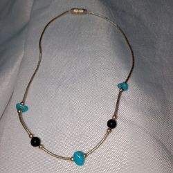 Sterling Silver and Turquoise Anklet