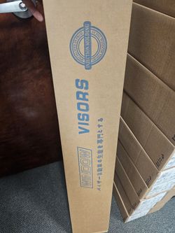 Window Visor 109x20x6 Chrome