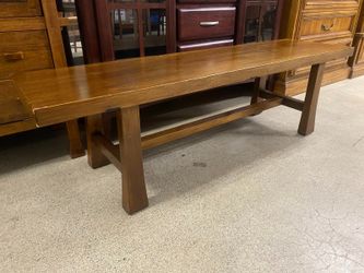 MARIA YEE Light Wood Chinese Style Bench