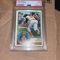 Tony Gwynn Rookie Topps 1983 PSA 6 Baseball Card 