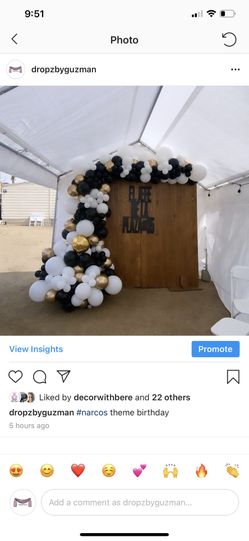 Balloon garland wall backdrop