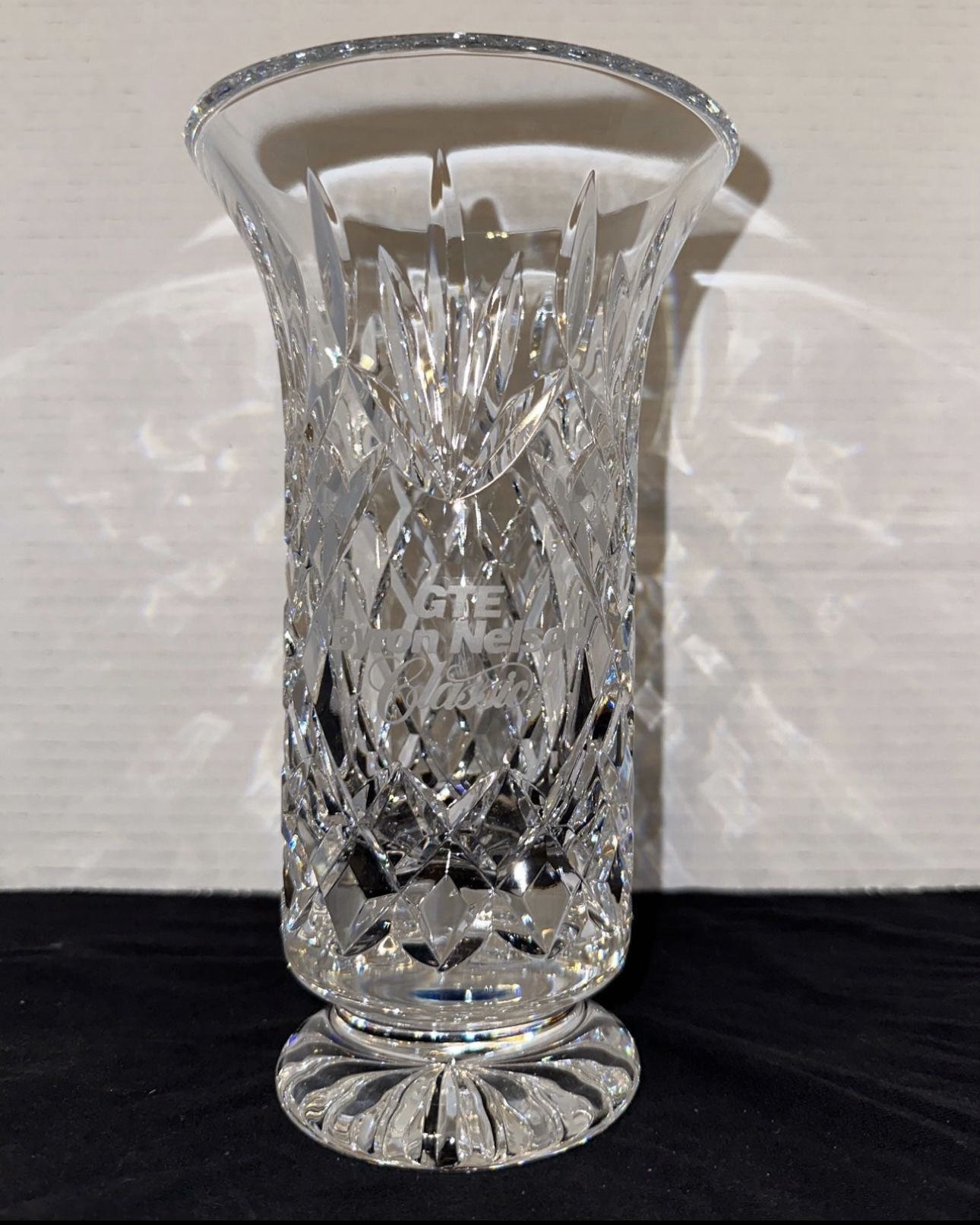 Waterford Byron Nelson Crystal Vase