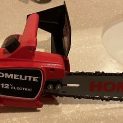 Vintage “HomeLite” 12” Inch Electrical Chainsaw 