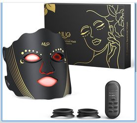 Red Light Therapy for Face, Led Face Mask Light Therapy with Rechargeable Remote, LED Face Mask Light Therapy at Home, Comfortable Red Light Therapy M