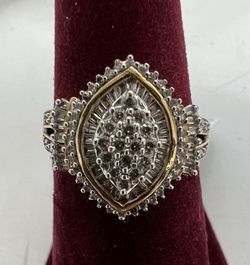 Diamond Cluster Ring