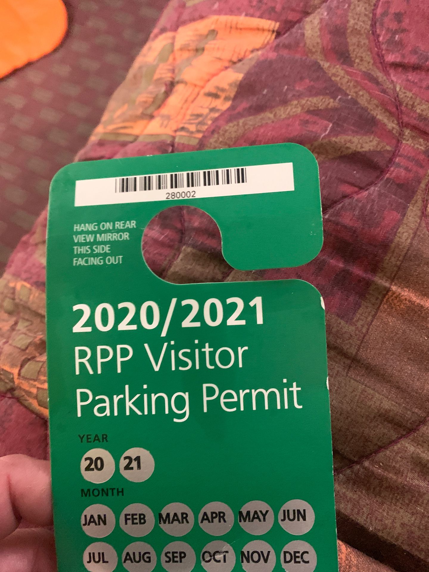 Rpp visitor parking sf pass