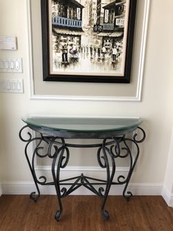 Glass Entry Table