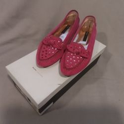 Women's Marc Jacob's Suede Fucia Moccasins - Size 5 1/2 M - Original Box