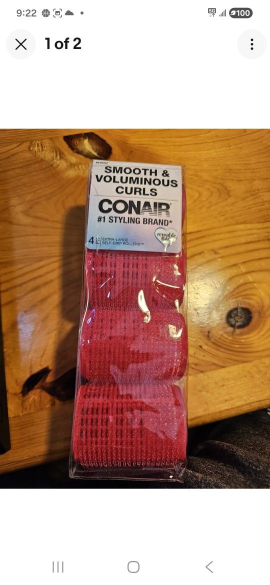 Conair Self-Grip Hair Rollers, X-Large, Pink