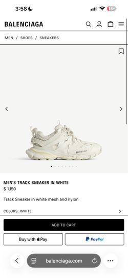 Balenciaga Track Runners – White – Size 39