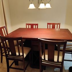 Solid Cherry Wood Dining Table