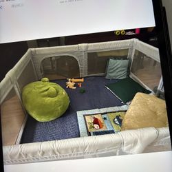 Baby Play Yard with Mat 71”x 59” XL