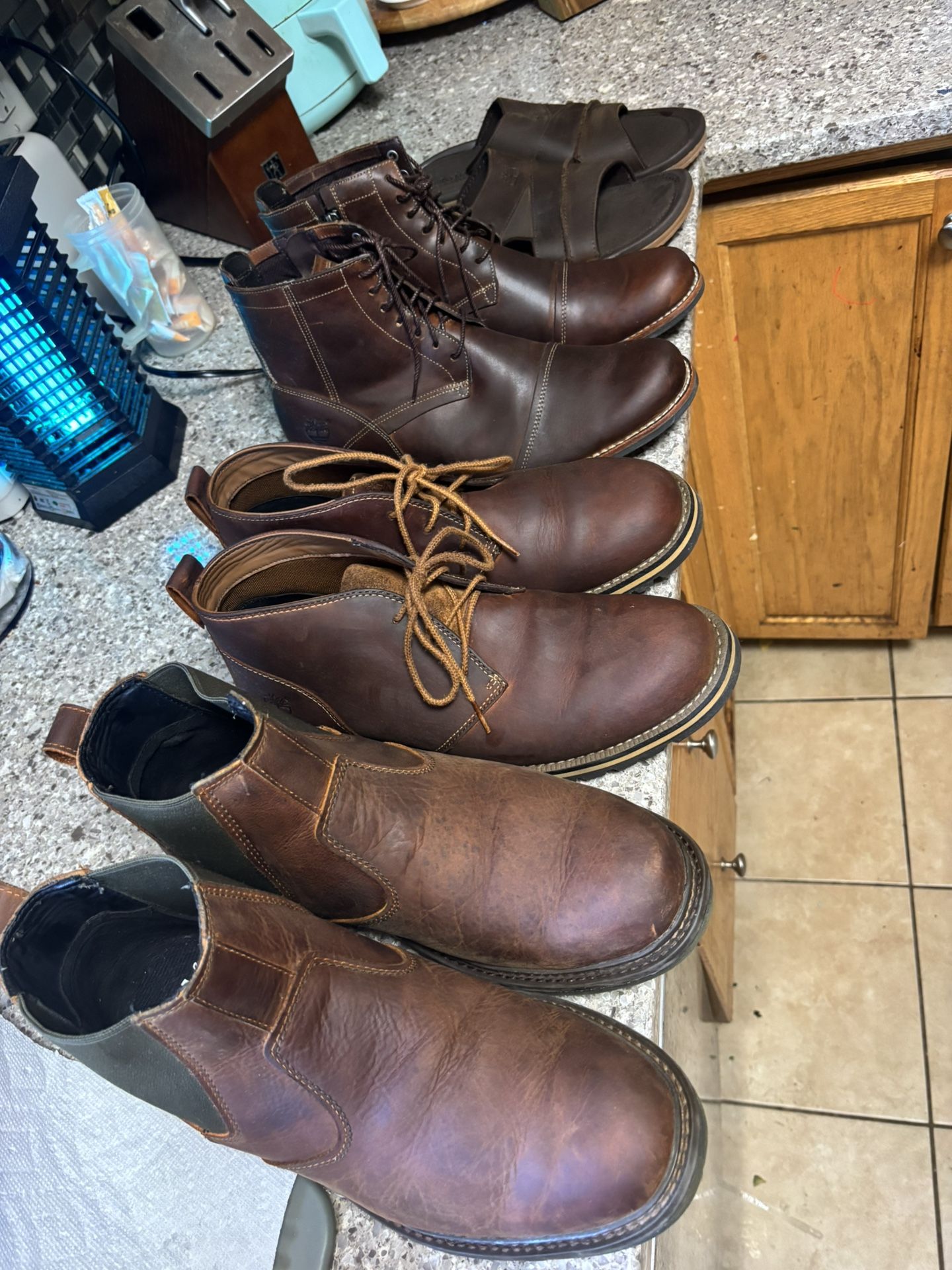 Timberlands Boots Size 10 1/2 For Men Brand New Sandals Size 10 For Men New. 100 Each. Sandals Leather Asking $60 Brand New For Men