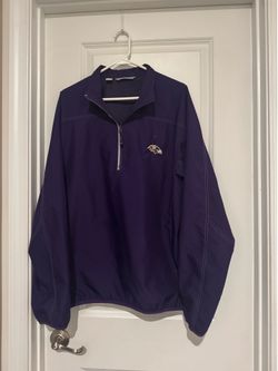 Cutter & Buck Purple Ravens Quarter-Zip Jacket size large