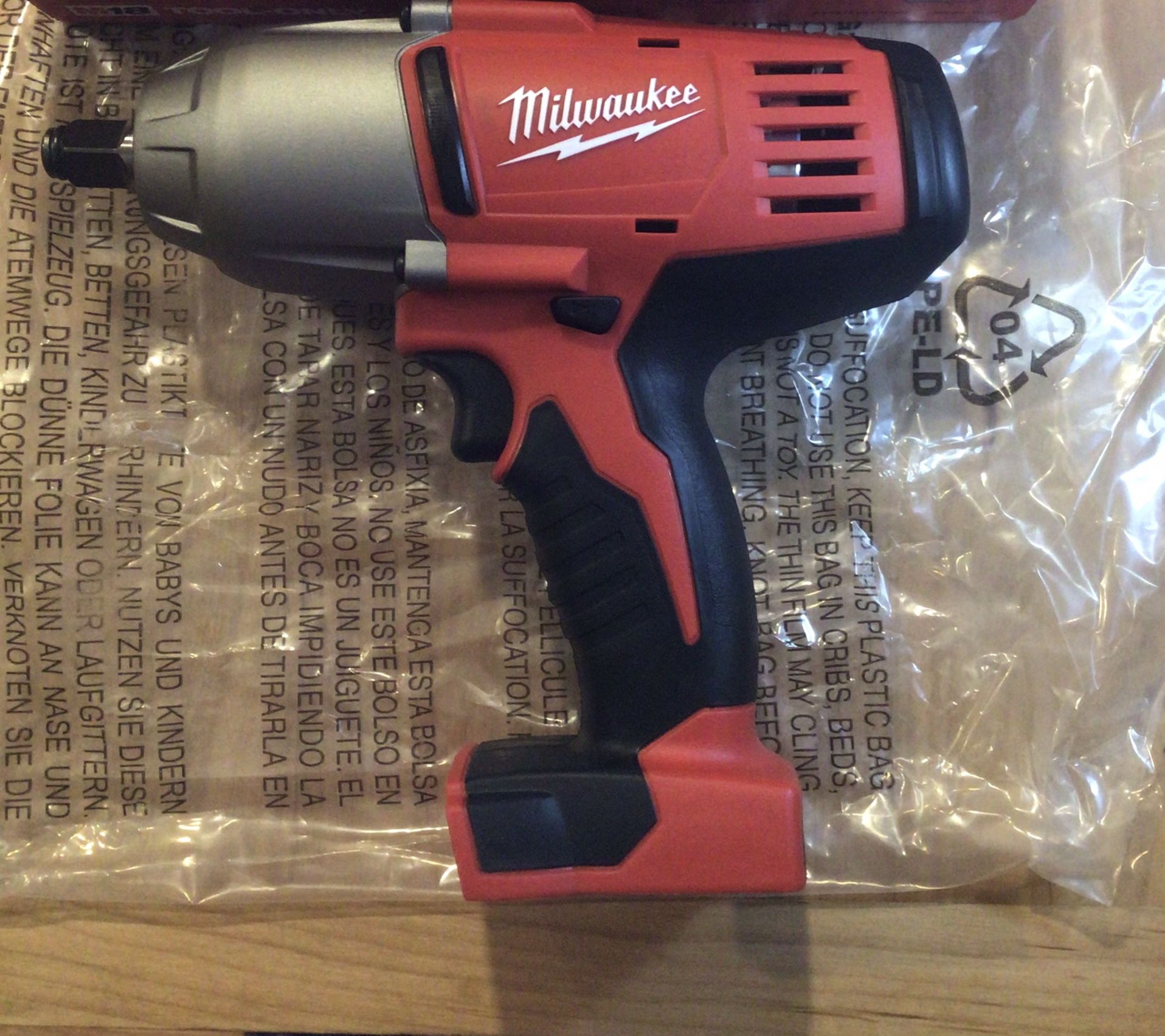 Milwaukee M18 High Torque Impact Wrench 1/2”.   Tool Only .   Brand NEW .