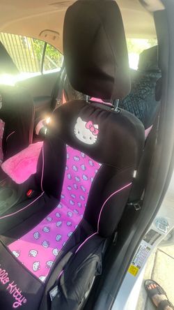 Hello Kitty black & pink car seat covers