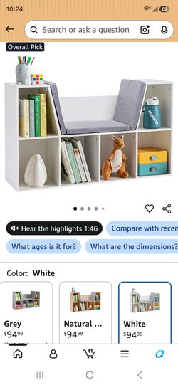 Sit in book shelf