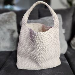 Vegan Leather Woven TOTE 