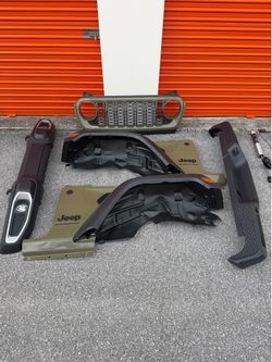 Jeep wrangler JL 18-2026  front bumper, rear bumper , fender and grill