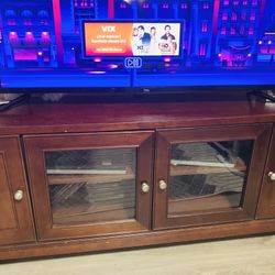 Brown Wood TV Stand