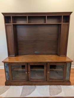 Solid Wood Entertainment Center 