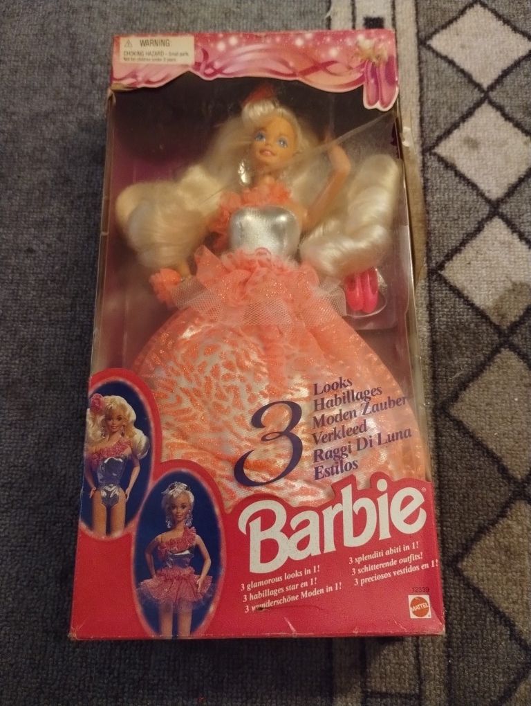 Barbie "3 Looks In One" Doll