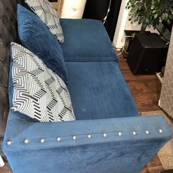 Dark Blue Sectional Couch