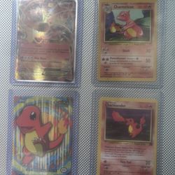 Charizard EVO Bundle 🔥charizard Ex + Vintage Charmealon And Charmander Cards 