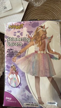 Unicorn costume size 8-10