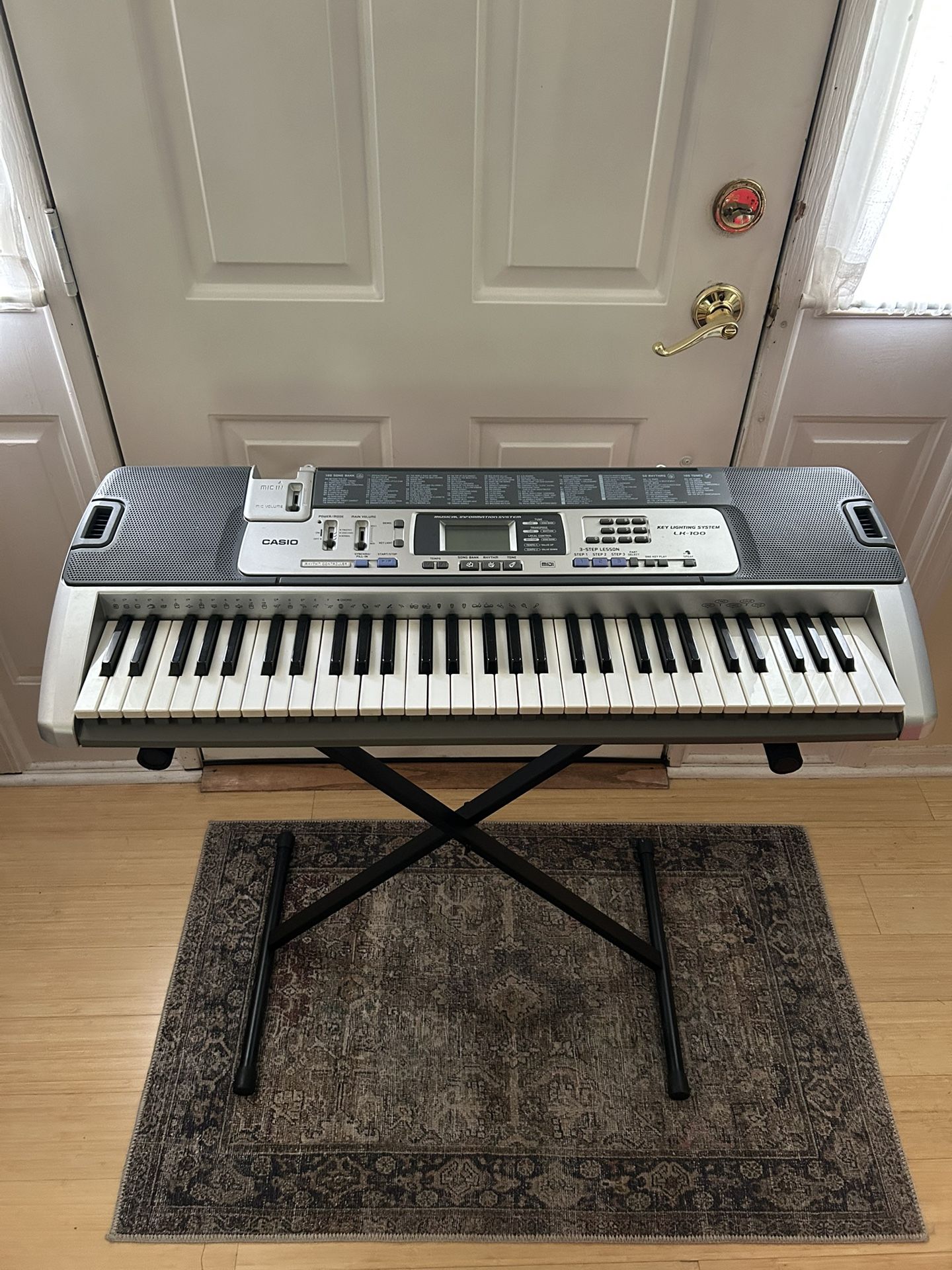 Casio LK-100 Keyboard And Stand