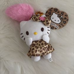 Hello Kitty Leopard Plushie 