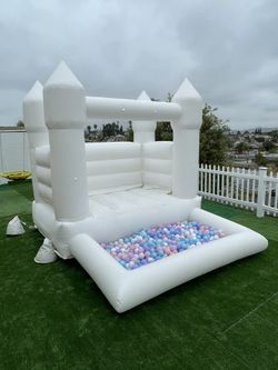 White Mini Bouncer Combo