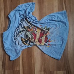 Edhardy Women's 2000s Y2k Top
