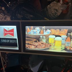Large Budweiser Sign Light