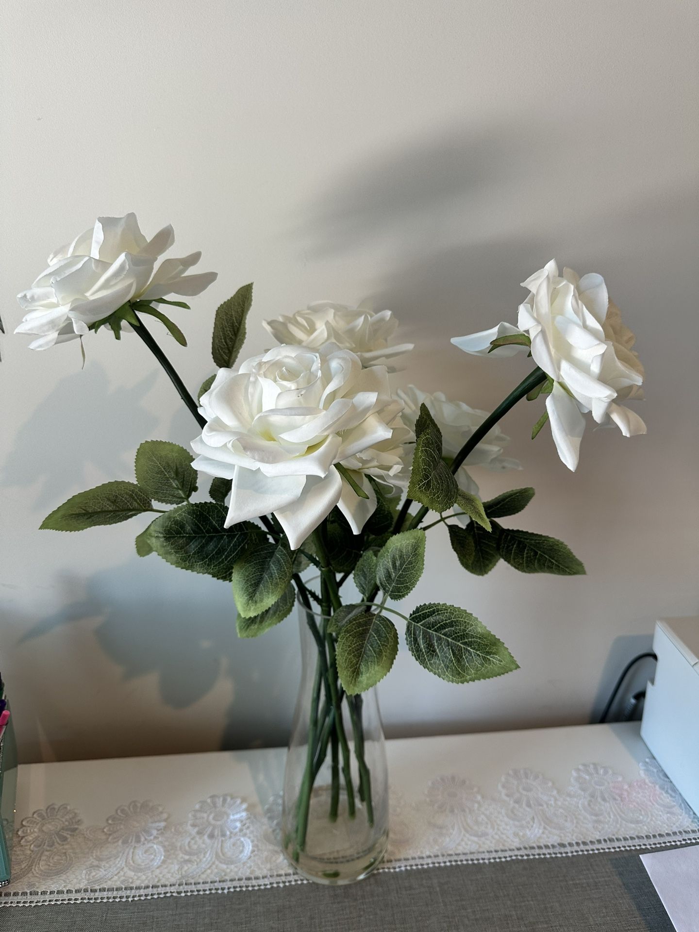 Artificial Flower With Vase For Decoration