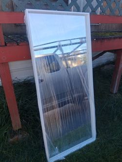 Large Full-Length Mirror with White Frame
