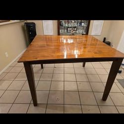 Solid wood table with 11 chairs