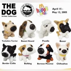 2005 McDonald's Toy THE DOG Basset Hound Stuffed Plush 3"  Sealed