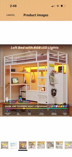 Twin loft bed