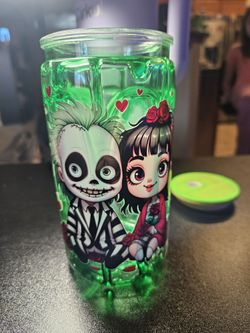 Beetlejuice snow globe cup
