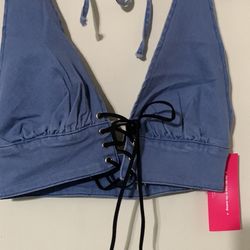 denim top $8