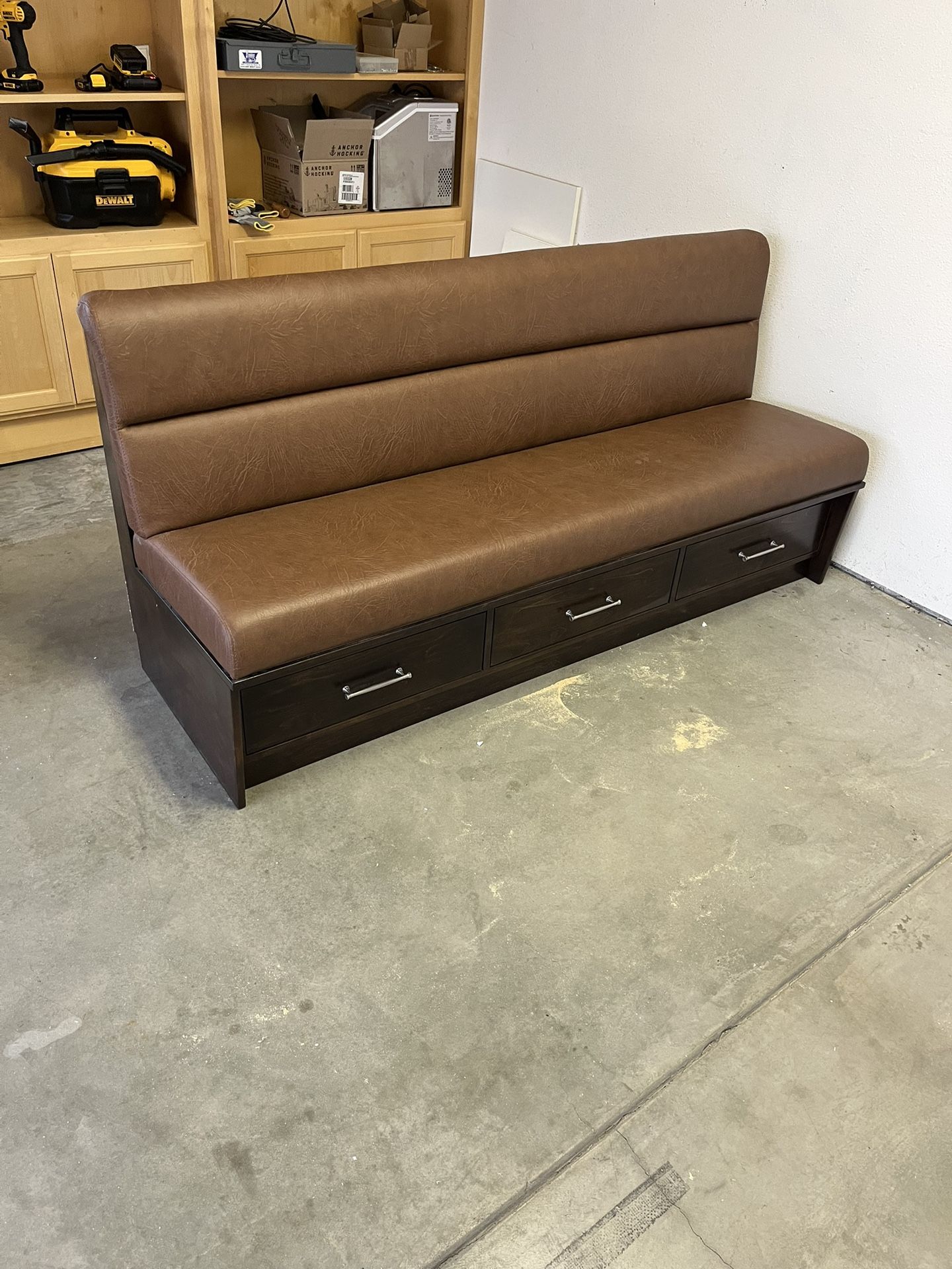 Leather Couch 6ft Free!