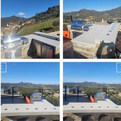 Customize Outdoor Bbq Concrete Countertop 