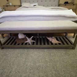Living Spaces Corina Bedroom Bench
