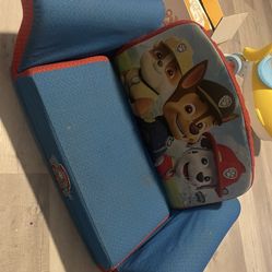 Paw Patrol sofa that can open to bed, costs $60 plus tax at both Walmart and Target